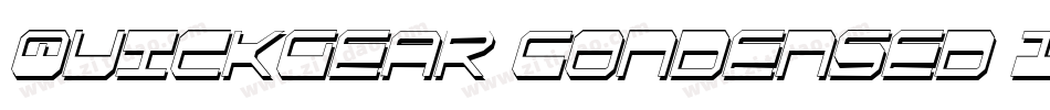 QuickGear Condensed Italic字体转换
